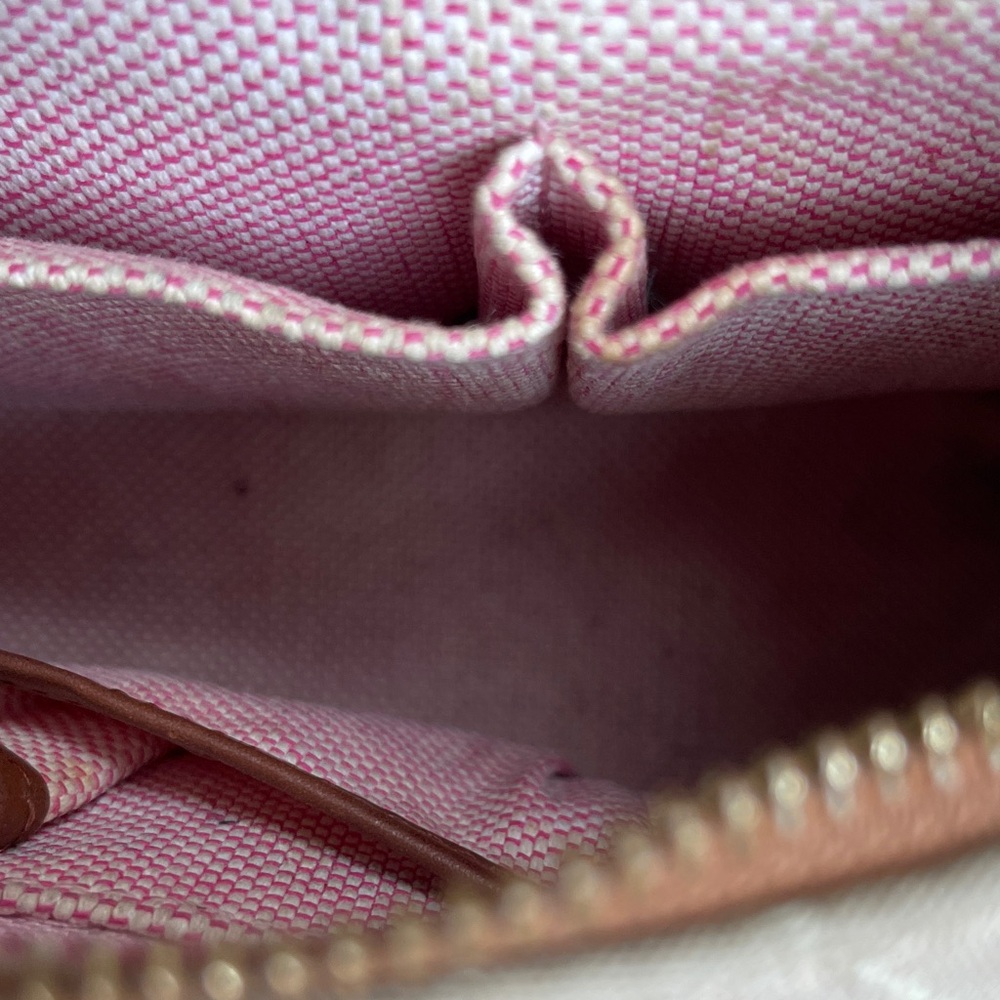 Y2K Dooney & Bourke Signature Canvas Small Tan Hobo BagMonogram Shoulder Bag - Picture 6 of 9